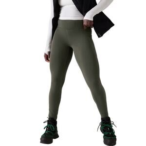 Athleta Altitude Stash High Rise Polartec Power Stretch Tights S TALL $119 Gray